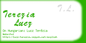 terezia lucz business card